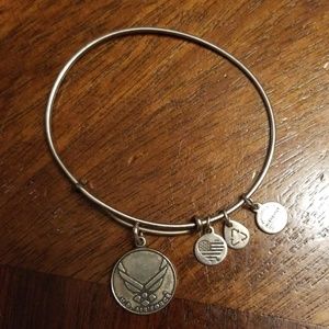 Alex & Ani Silver 2015 Air Force Charm Bangle